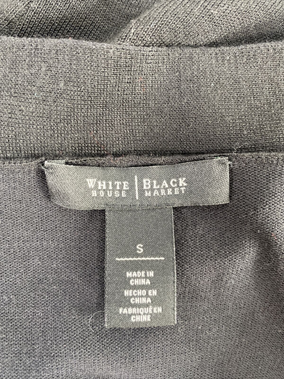 White House Black Market Women's Black One Button Cardigan Sweater - S