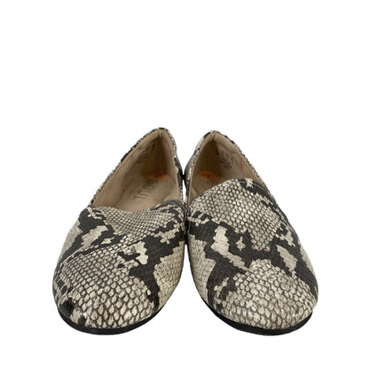 Naturalizer Soul Women's Beige Snake Print Synthetic Loafer Shoes - 7