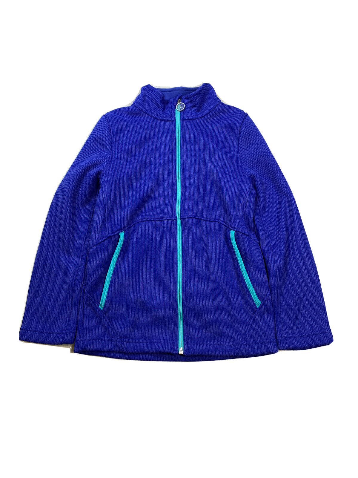 Spyder Girls Youth Kids Purple Full Zip Core Knit Jacket Sz M 10/12