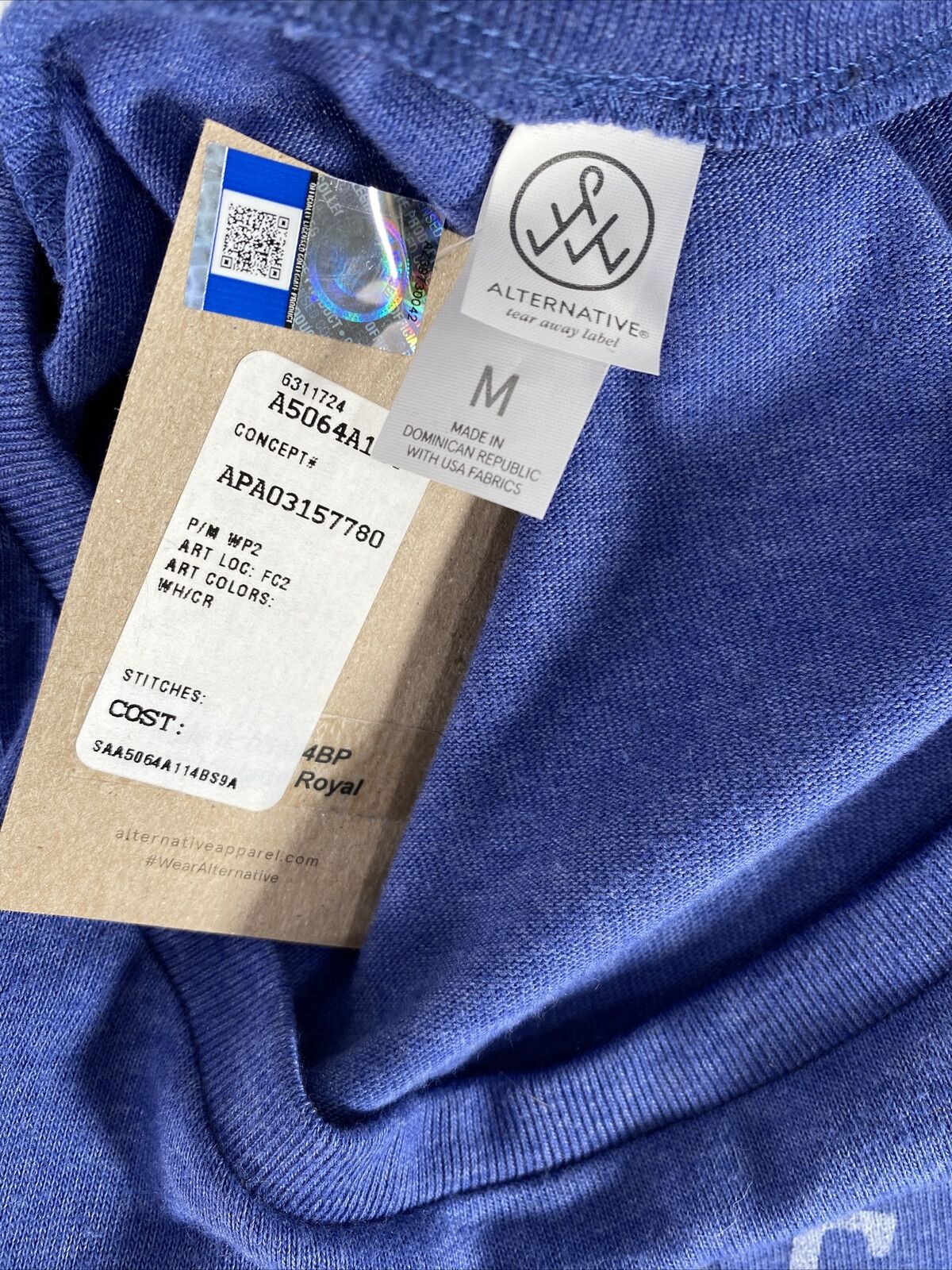 NUEVA camiseta de manga corta azul de los Kansas Jayhawks de Alternative para mujer - M