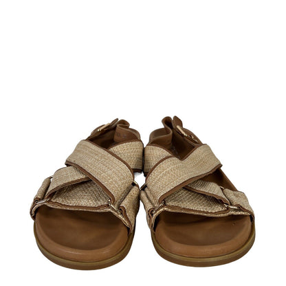 Silent D Women's Brown Leather Hawther Strappy Sandals - 36/ US 5.5