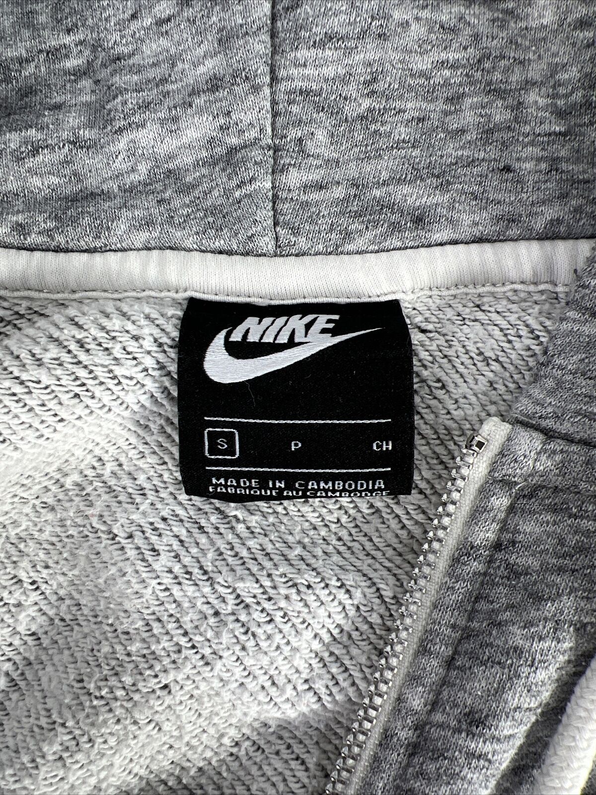 Nike Sudadera con capucha y cremallera completa Sportswear Heritage de mujer de color gris - S