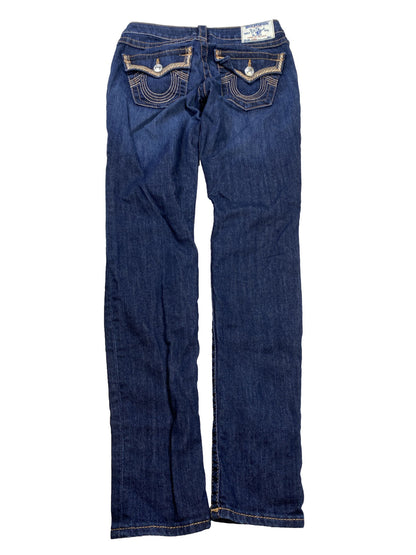 True Religion Women's Dark Wash Skinny Stretch Jeans - 26