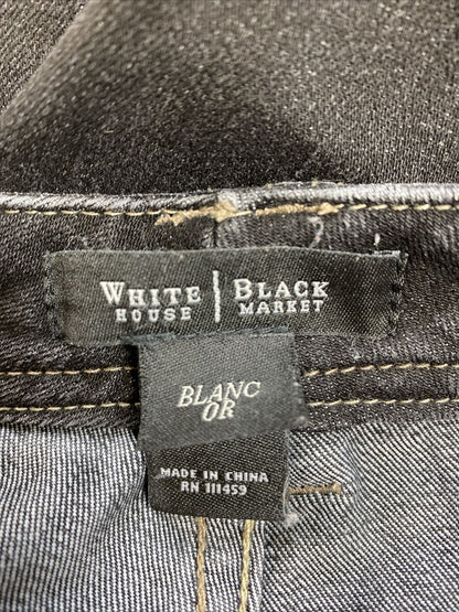 White House Black Market Women's Black Blanc Bootcut Jeans - 0R
