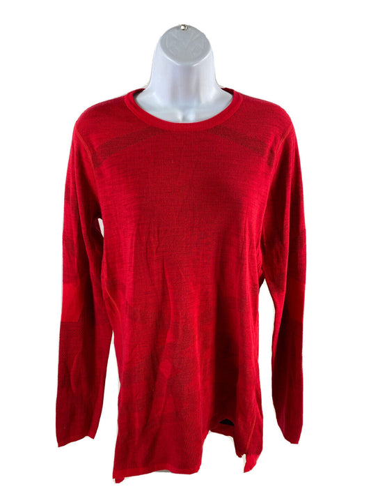 Smartwool Women's Red Intraknit 200 Long Sleeve Sweater - XL