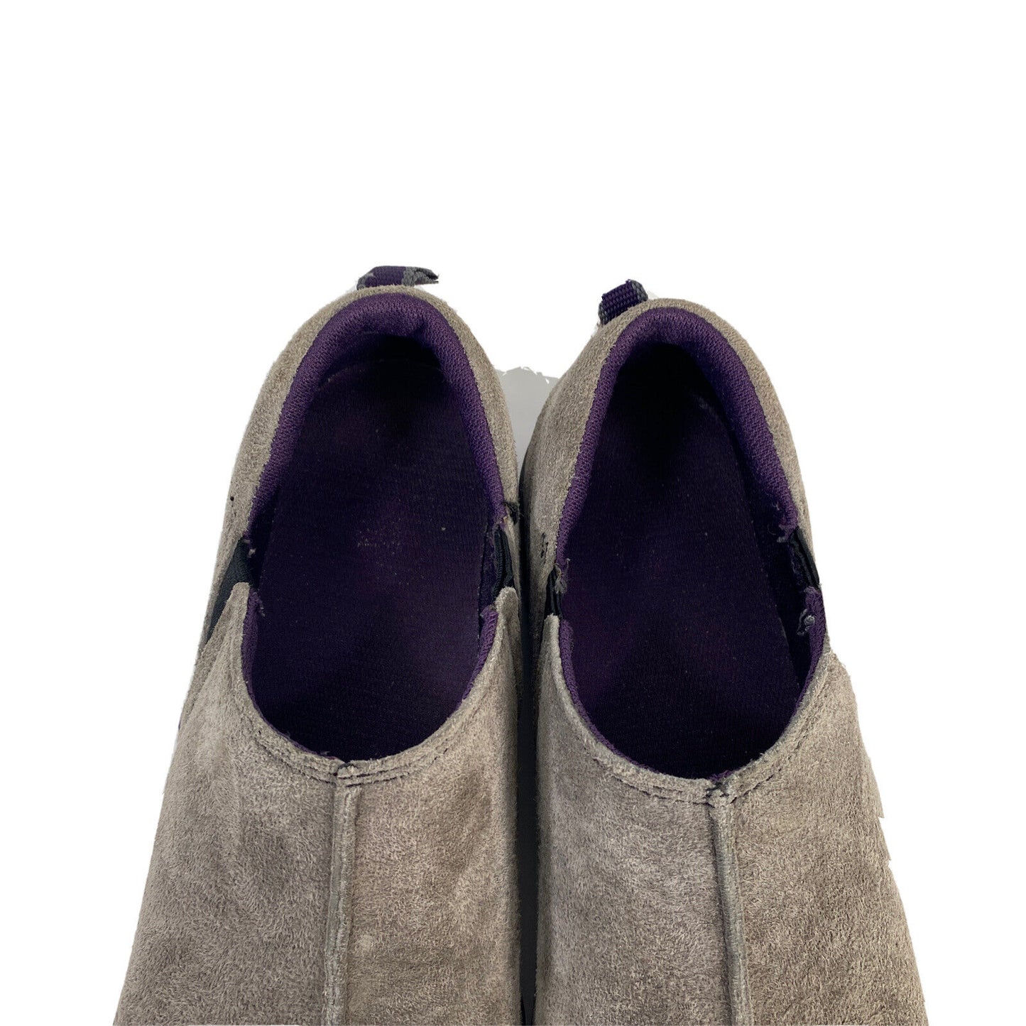Duluth Trading Women's Gray Suede Steel Creek Moc Comfort Shoes Sz 7