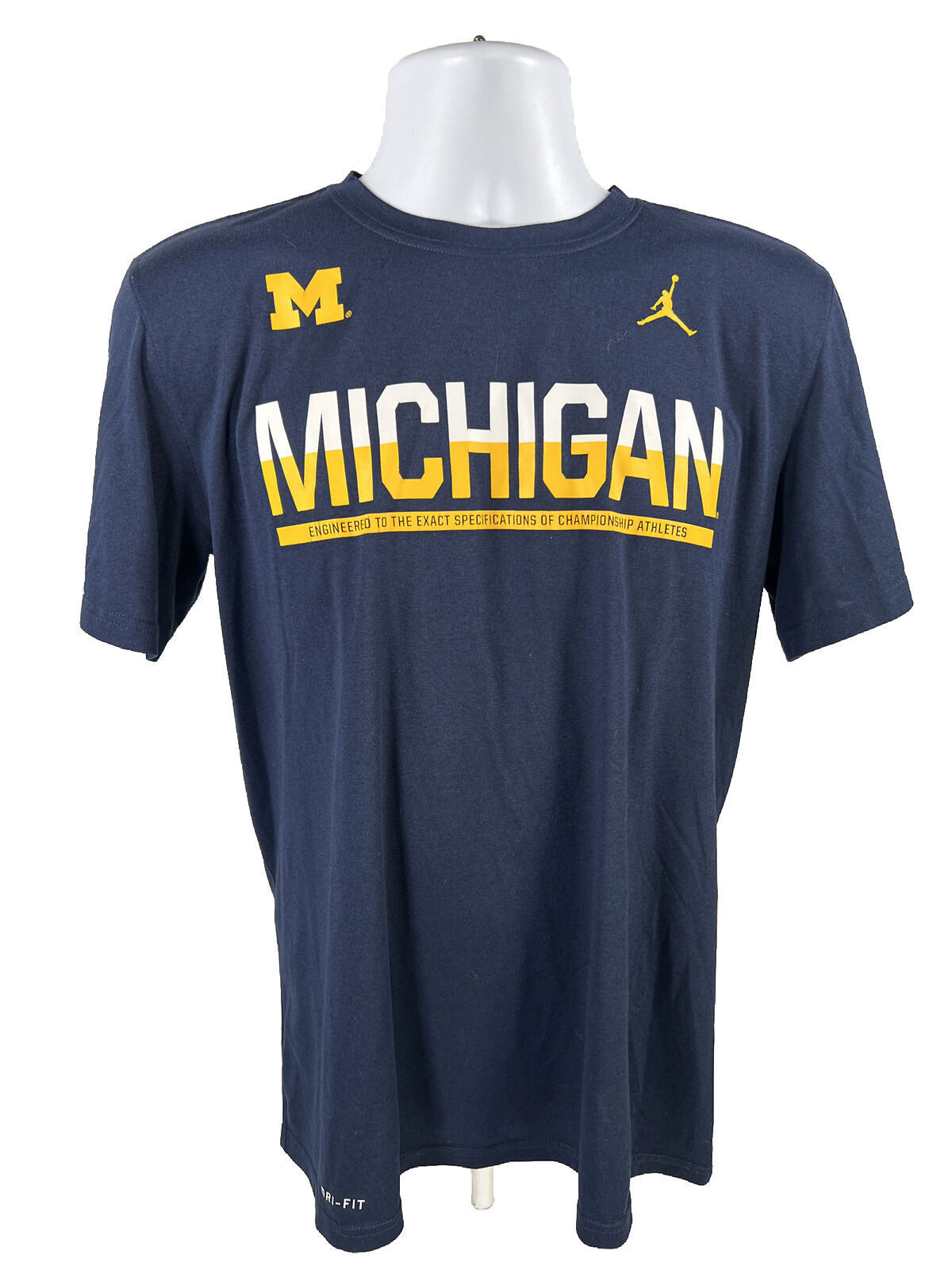 Nike Men's Blue University of Michigan Athletic Shirt - M