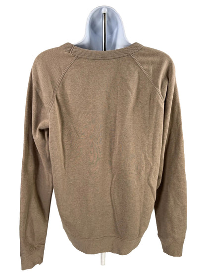 NEW Old Navy Women's Brown Relaxed Crew-Neck Sweatshirt - Tall S