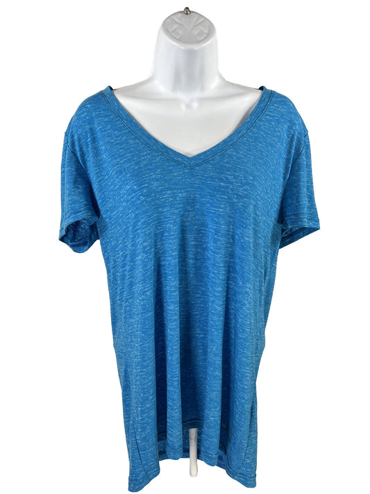 NUEVA camiseta Adidas Climalite de manga corta azul para mujer - L