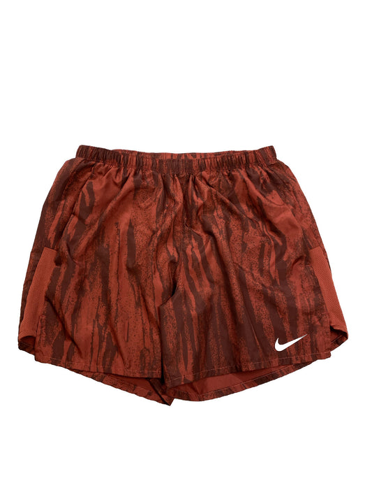 Nike Men's Red Lined Running Challenger Wild Run Shorts - M