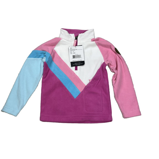 NEW Obermeyer Girls Kids Pink Morgan Fleece Sweatshirt - M
