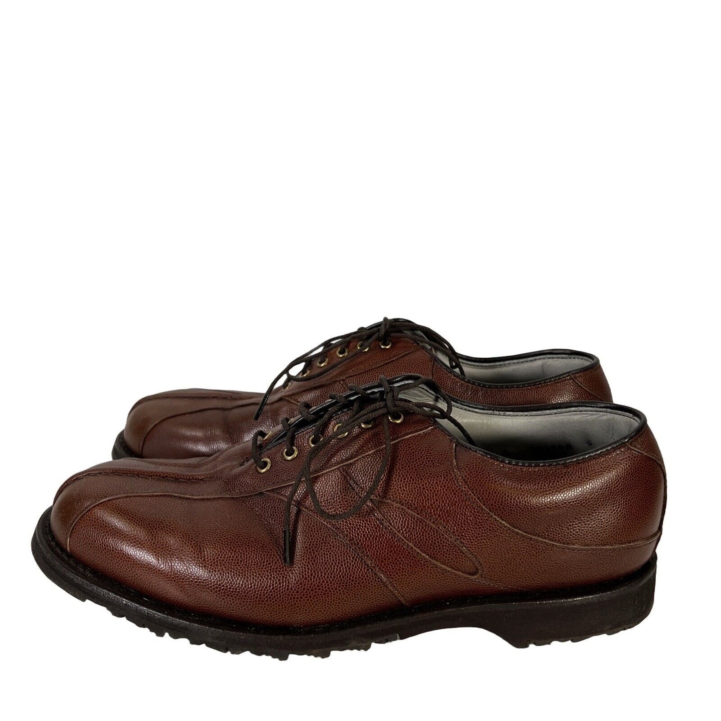Foot Joy Zapatos de vestir Oxford con cordones de cuero marrón para hombre - 9
