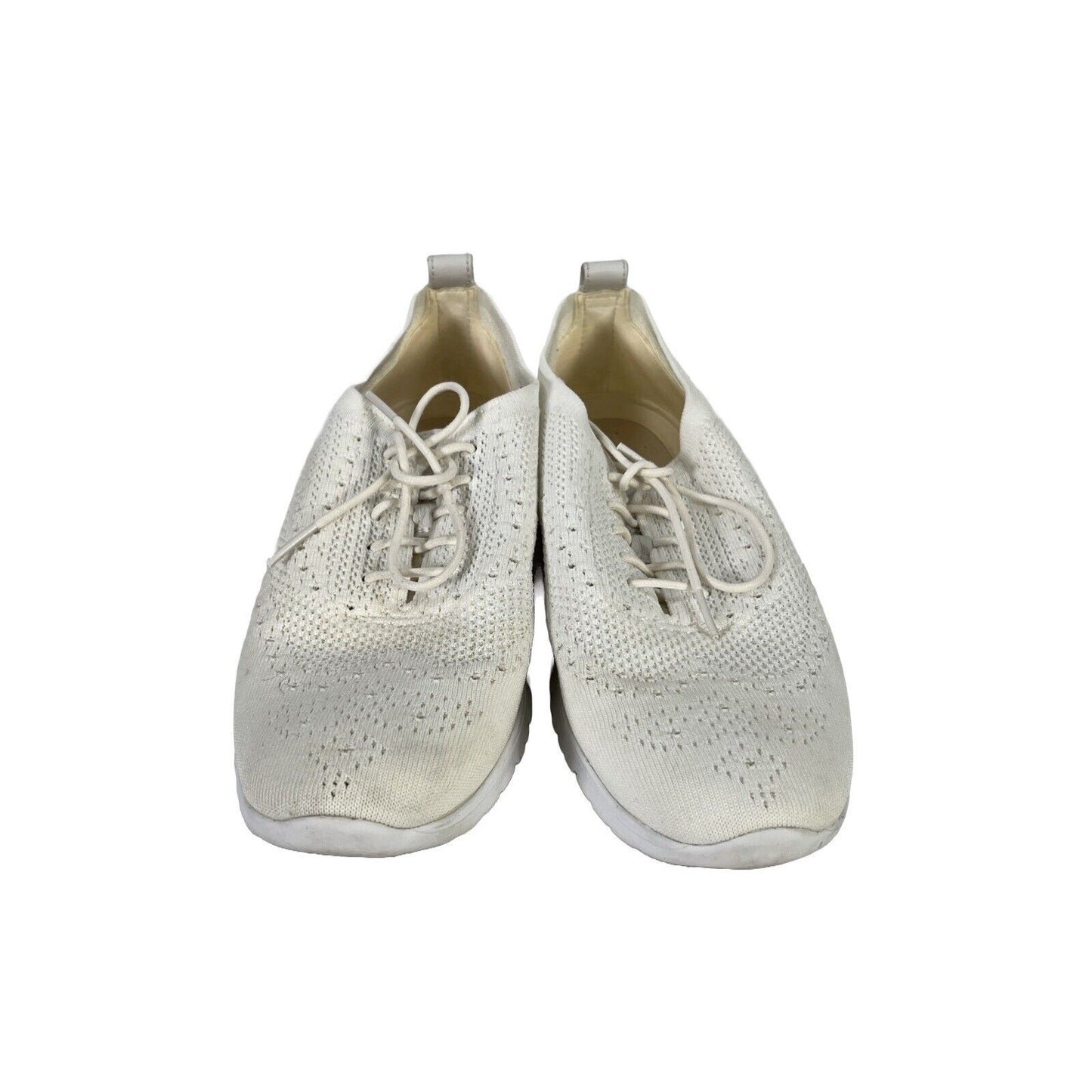 Cole Haan Zerogrand Women's White Wingtip Oxford Dress Shoes - 10