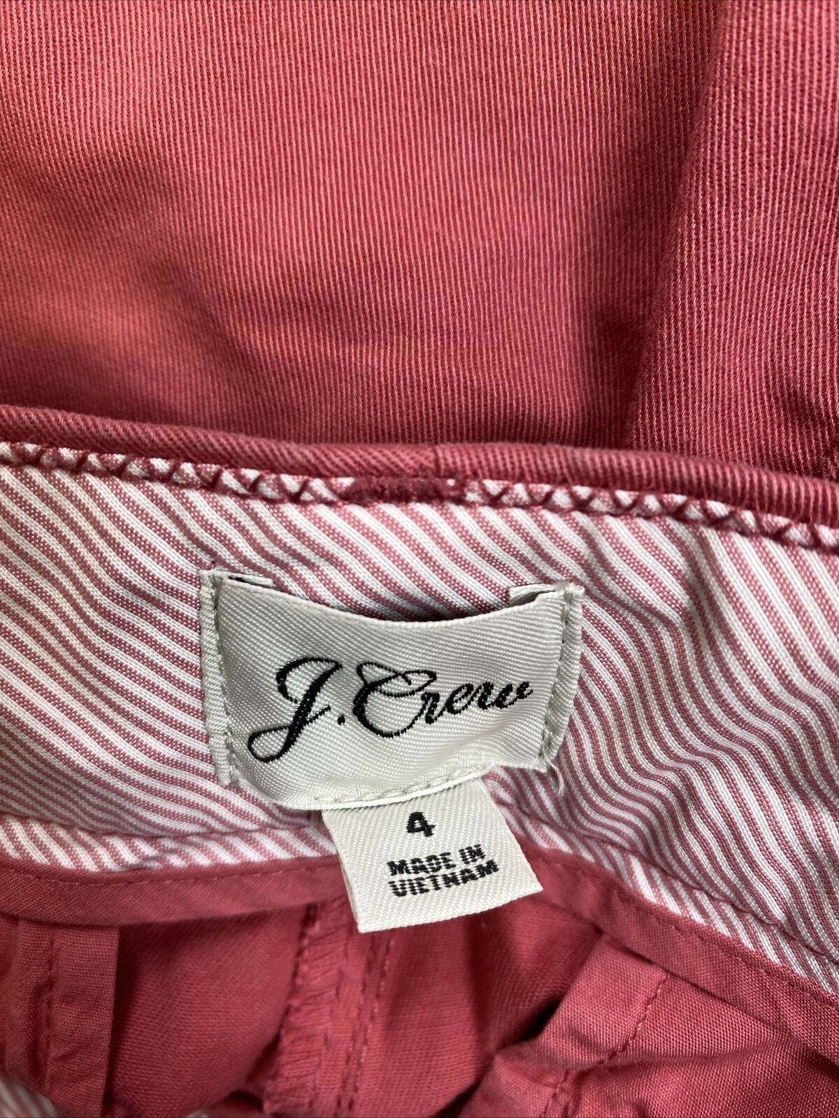 J.Crew Women's Pink/Salmon Cotton Chino Shorts - 4