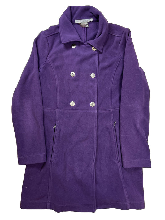 Athleta Women's Purple Fleece Snap Button Jacket - L