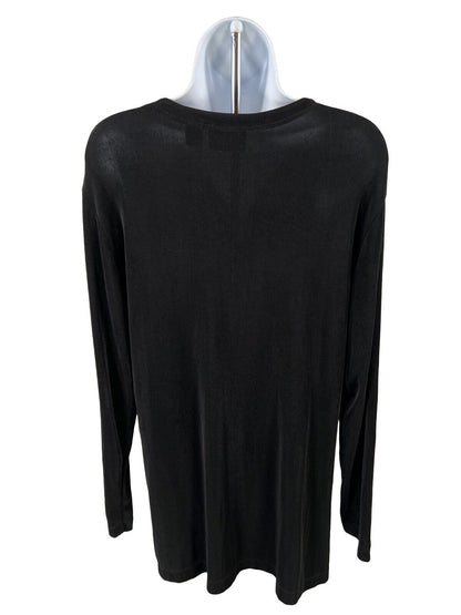 Chico's Traveler's Women's Black Button Up Cardigan Sweater - 1/M