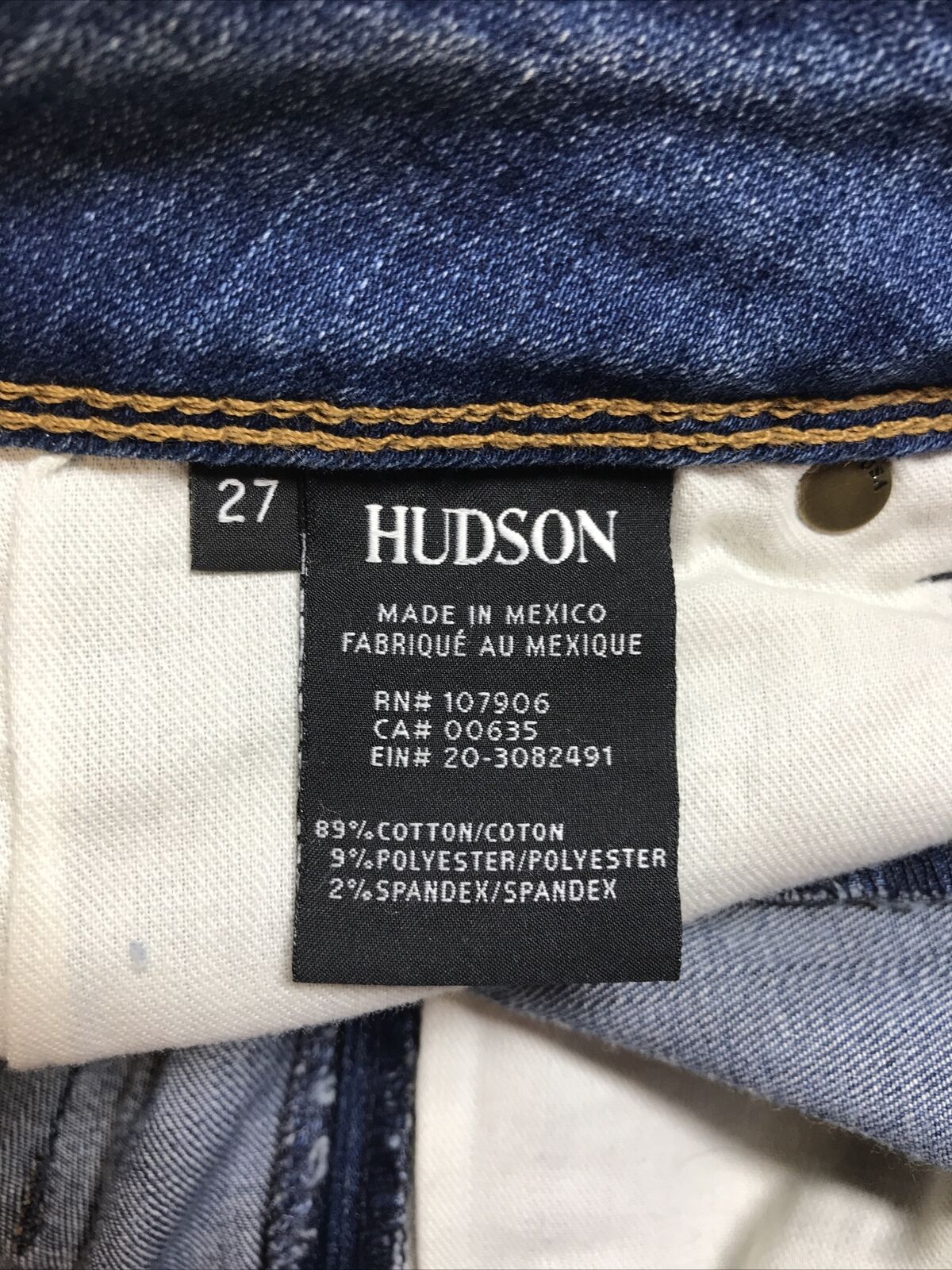 Hudson Women's Light Wash Collin Flap Skinny Denim Jeans - 27