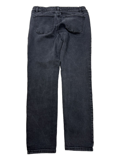 White House Black Market Jeans ajustados negros para mujer - 8 cortos