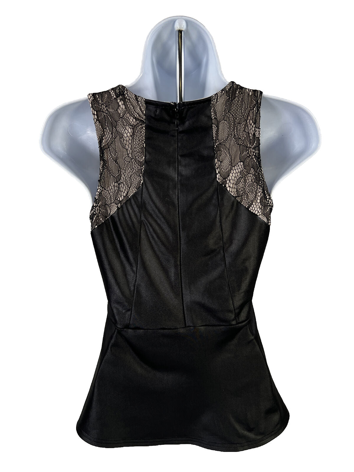 BKE Boutique Women's Black Lace Sleeveless Top - XS