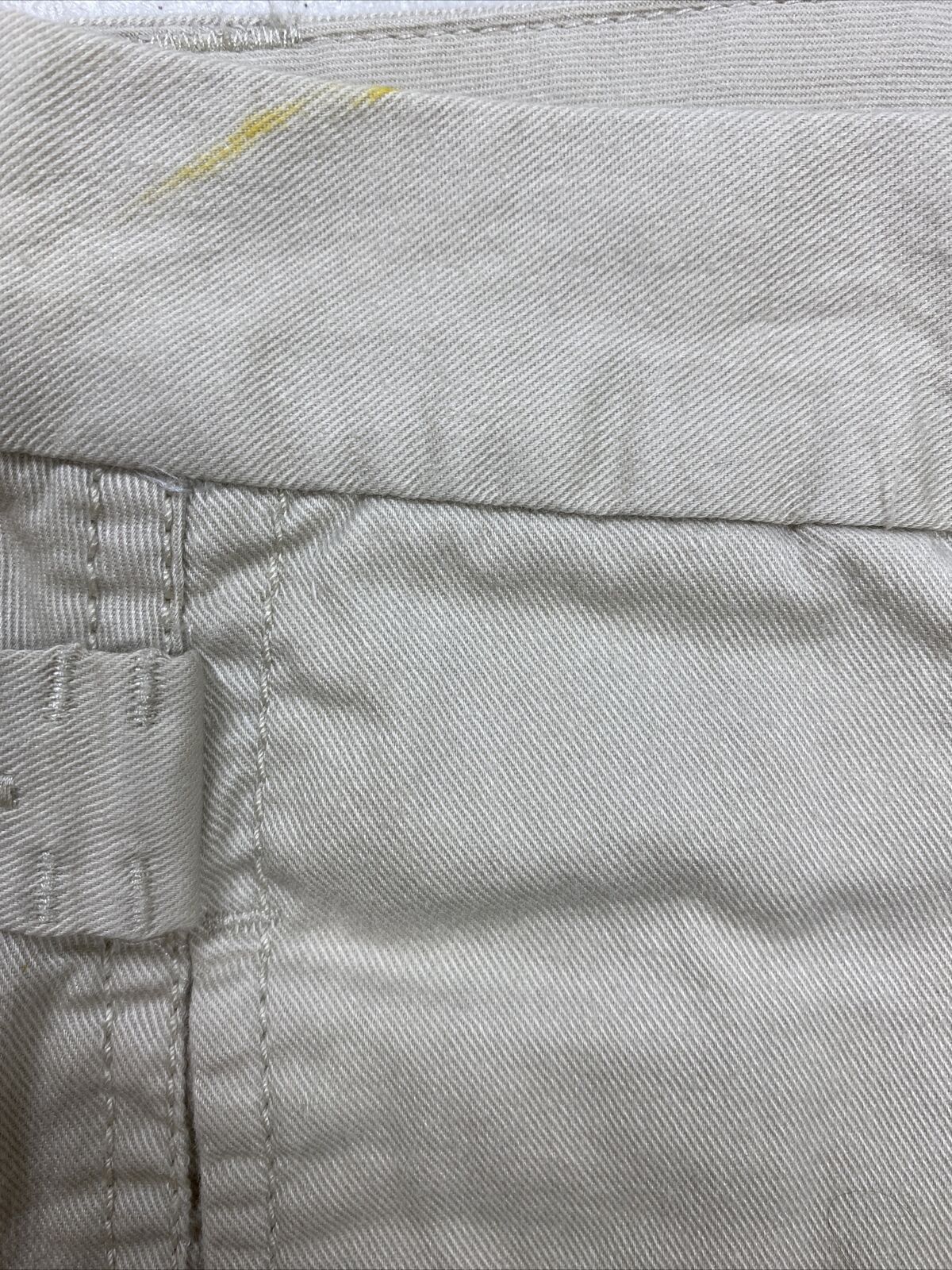 NUEVO Pantalones elásticos cortos de algodón beige para mujer de Ruff Hewn - 8