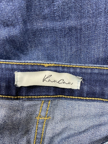 KanCan Jeans de mezclilla elásticos ajustados desgastados con lavado oscuro para mujer - 5