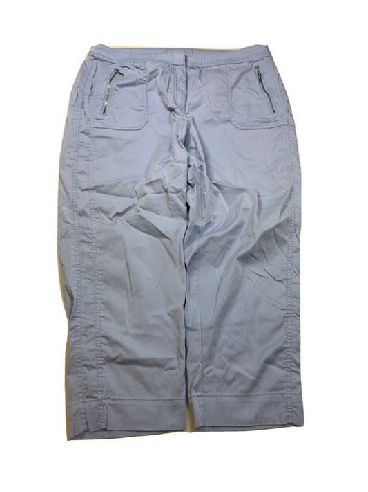 Chico's Zenergy Women's Light Blue Cropped Lightweight Pants - 2.5/US 14