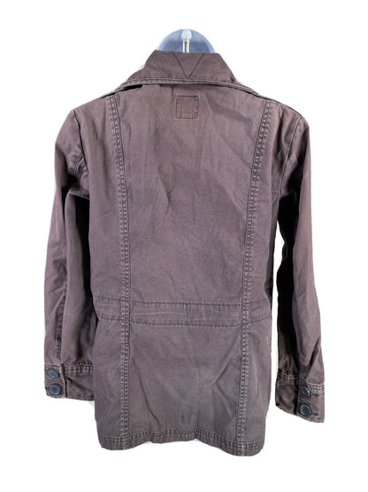 Gap Women's Gray Long Sleeve Utility Full Zip Jacket - XS