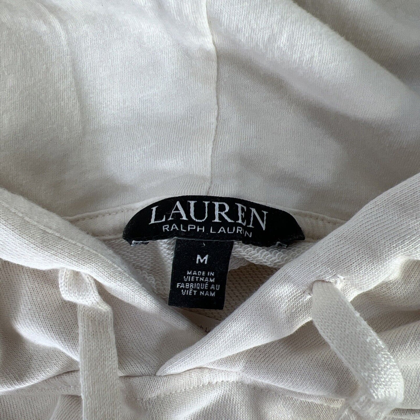 LAUREN Ralph Lauren Women's Ivory Striped Nautical Hoodie - M