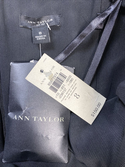 NUEVO Vestido de cóctel negro sin tirantes para mujer de Ann Taylor - 8