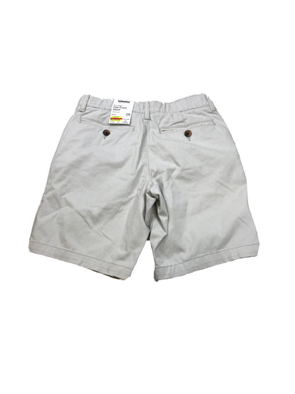 NEW Sonoma Men's Beige Flat Front Elastic Waist Chino Shorts - 29
