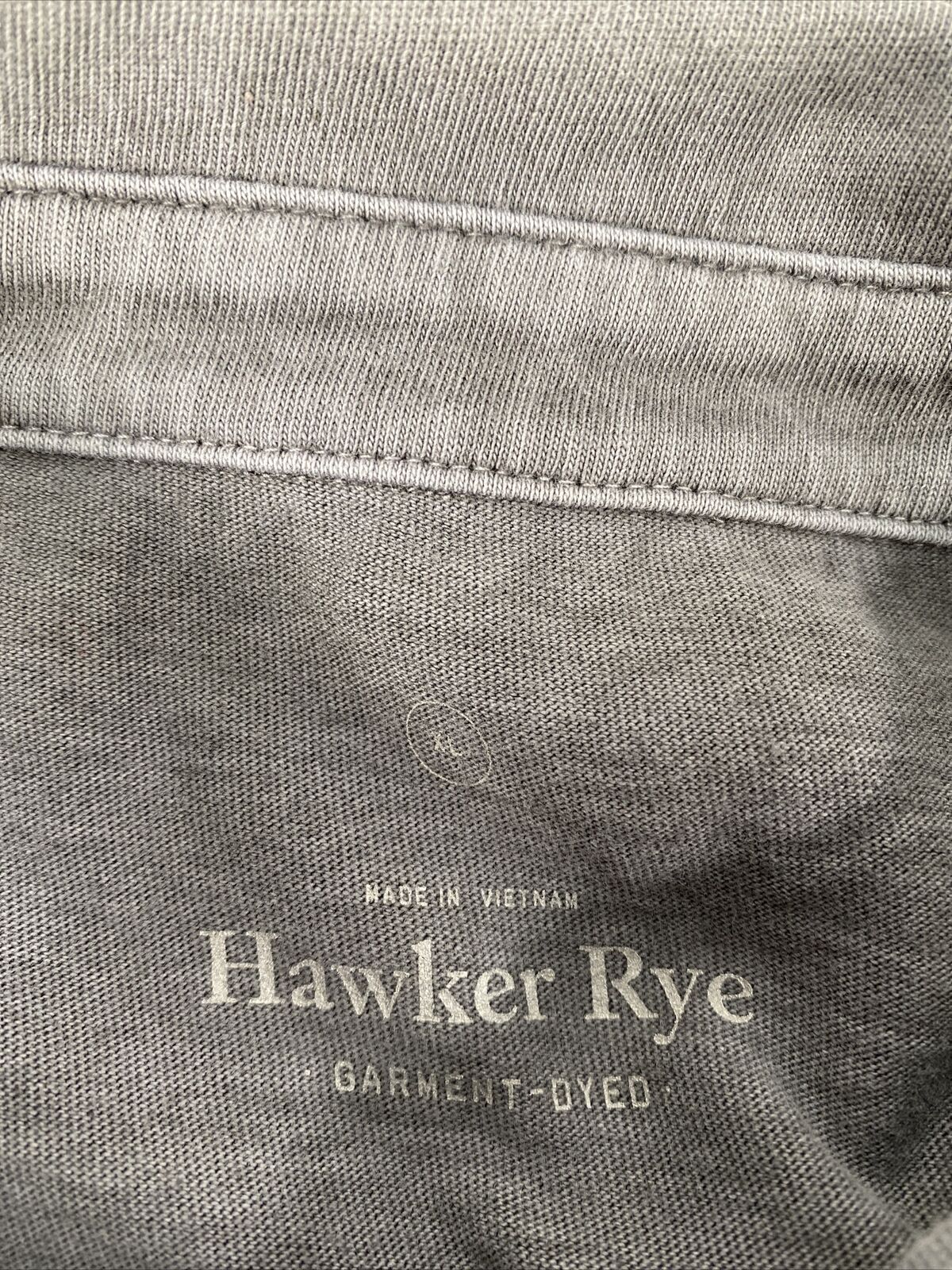 Hawker Rye Men's Gray Short Sleeve Polo Shirt - XL