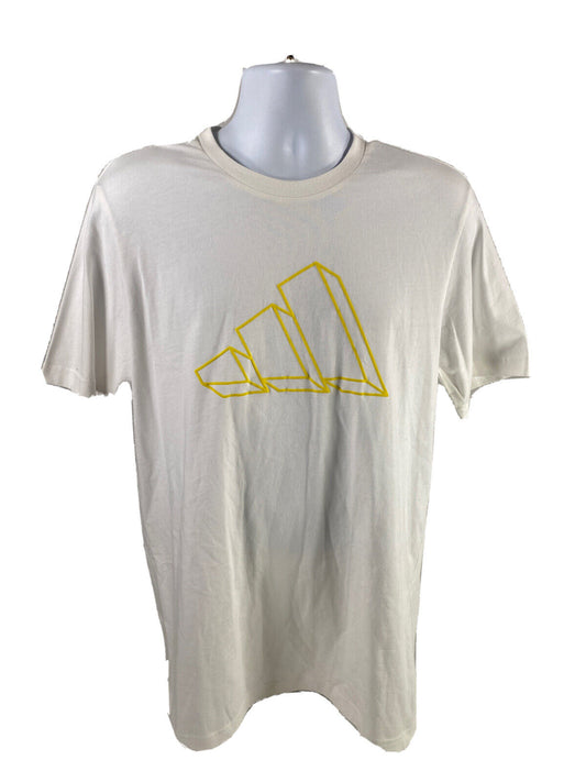 NEW Adidas Men's White Graphic Short Sleeve Crewneck T-Shirt - M
