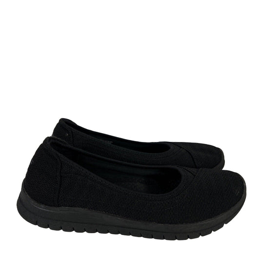 Bobs Skechers Women's Black Pureflex 3 Flats Shoes - 9