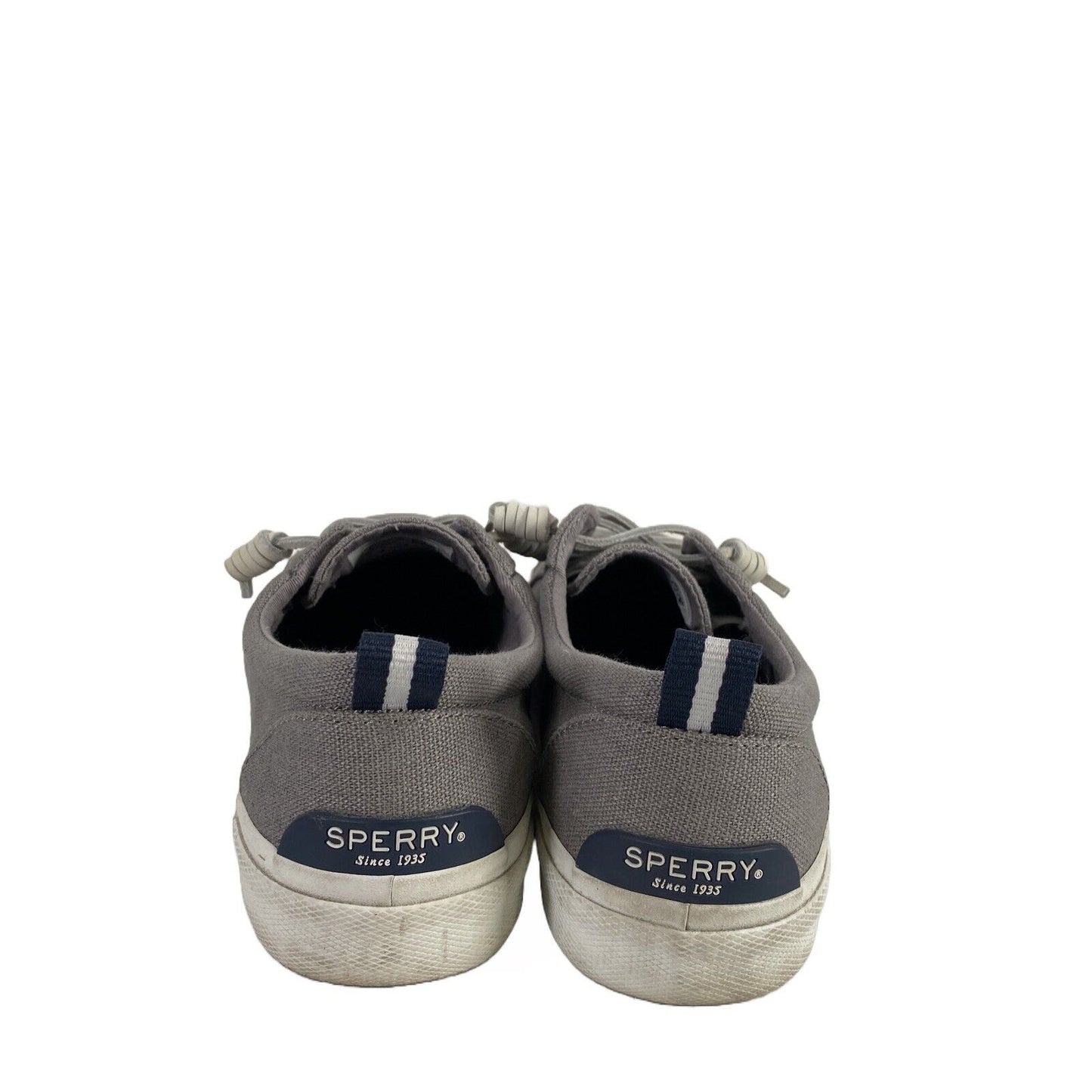 Sperry Womens' Gray Pier Wave STS85103 Canvas Sneakers - 9