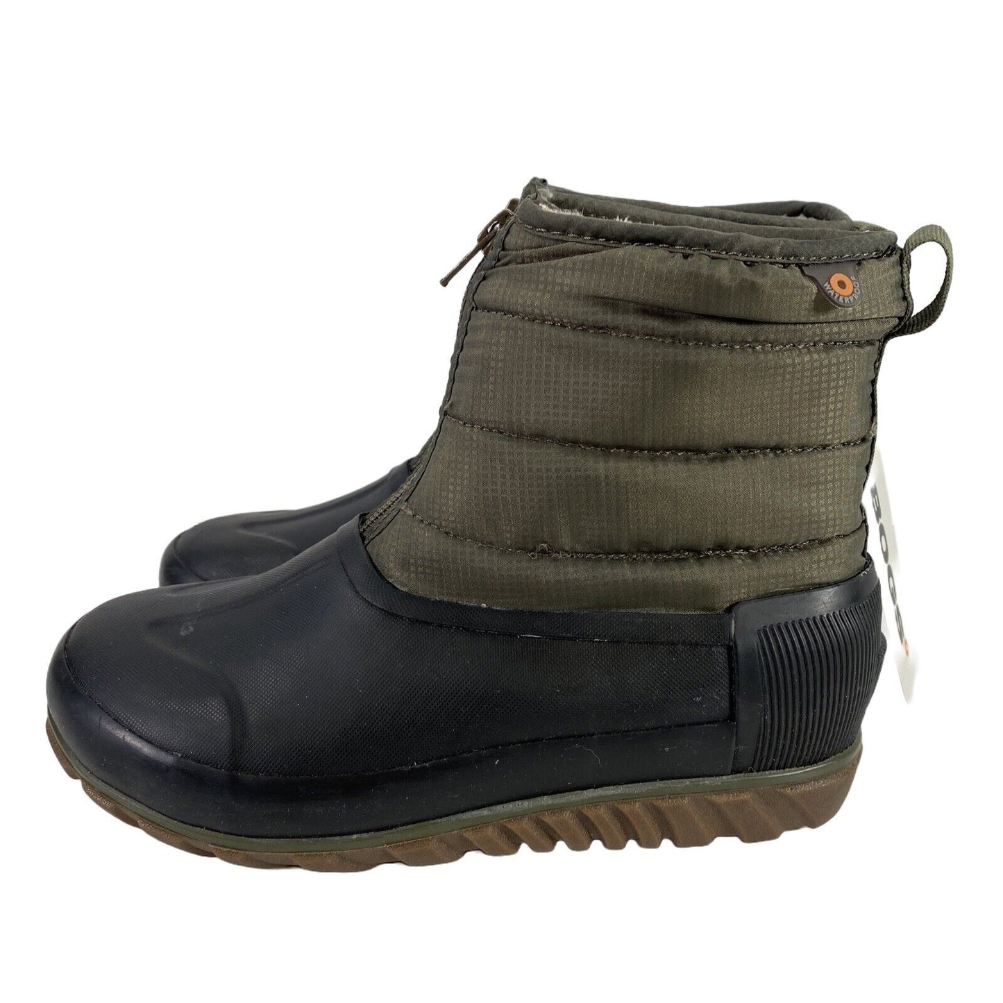 NUEVAS botas impermeables con cremallera de invierno informales en verde oliva para mujer Bogs - 6