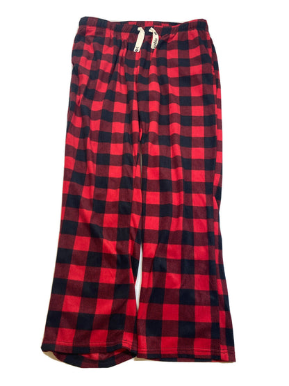 Columbia Women's Red/Black Buffalo Plaid Fleece Pajama Pants - XL