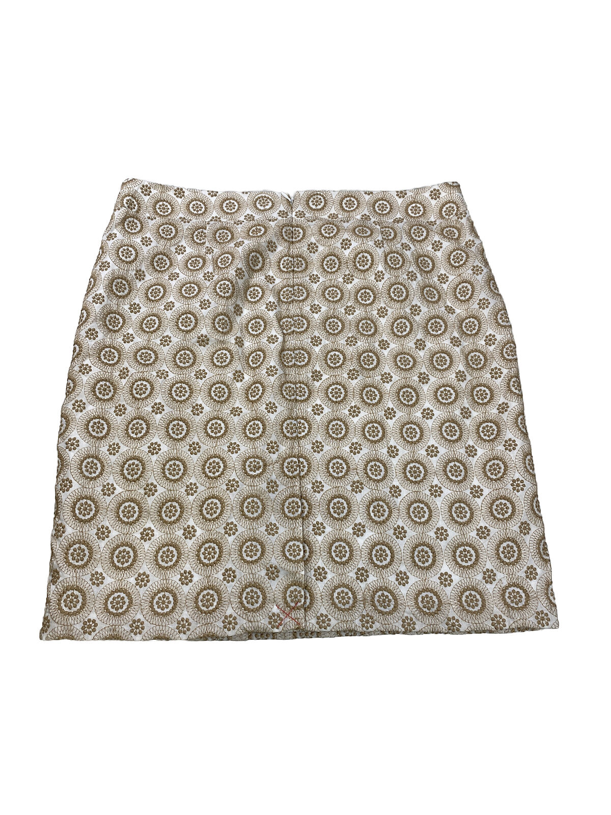 NEW Ann Taylor Women's Beige Embroidered  Straight Pencil Skirt - 16