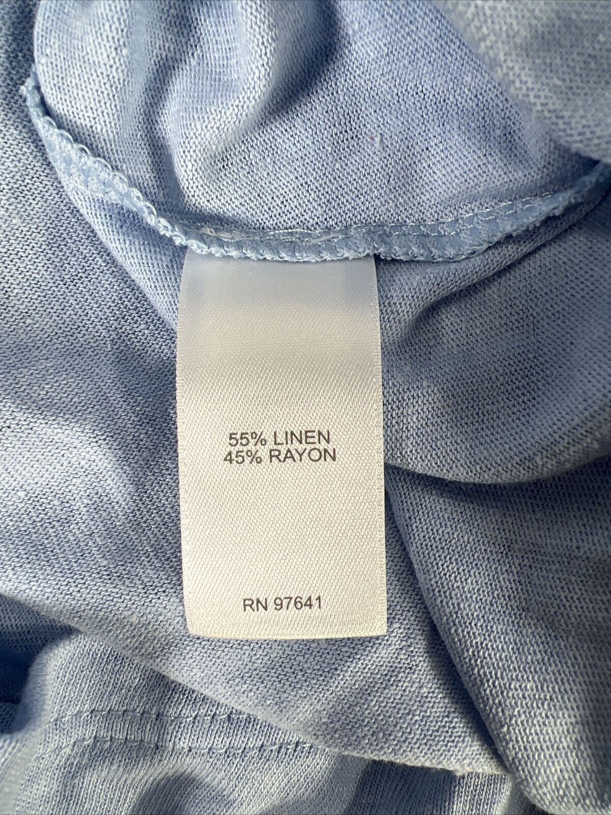 NEW J. Jill Women's Blue Love Linen Open Sleeve Shirt Top - Plus 1X