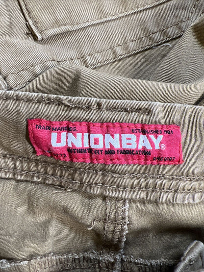 NUEVOS pantalones cortos tipo cargo de algodón marrón para hombre de Unionbay - 38