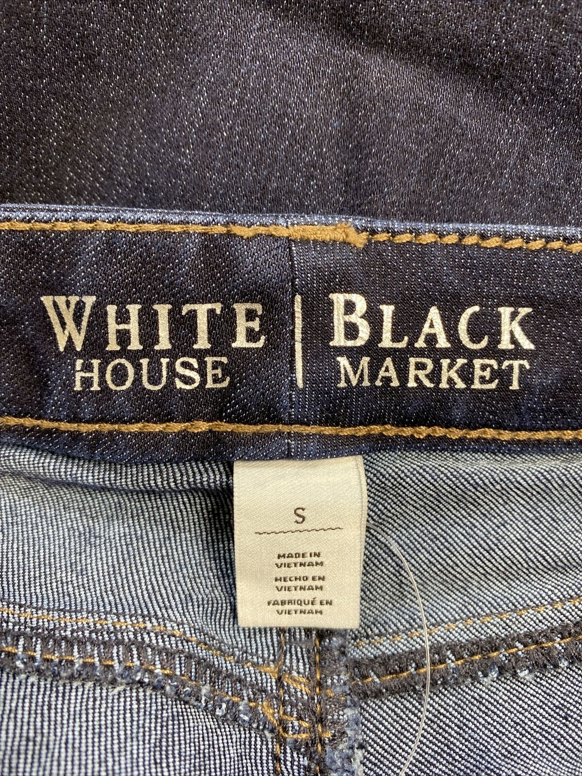 White House Black Market Women's Dark Wash Stretch Jegging Jeans - S