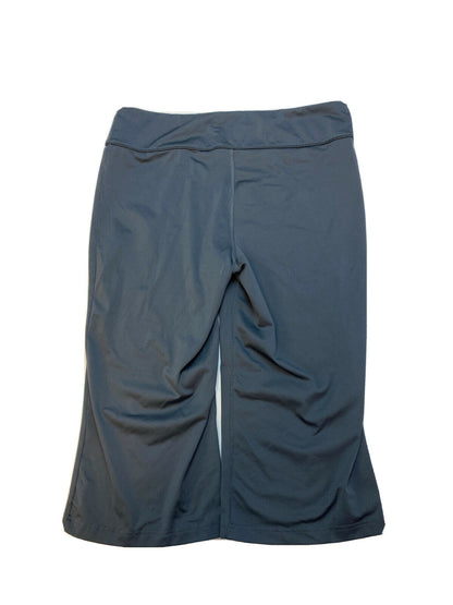 Pantalon semi-ajusté athlétique court en polyester gris pour femme Nike Sz L