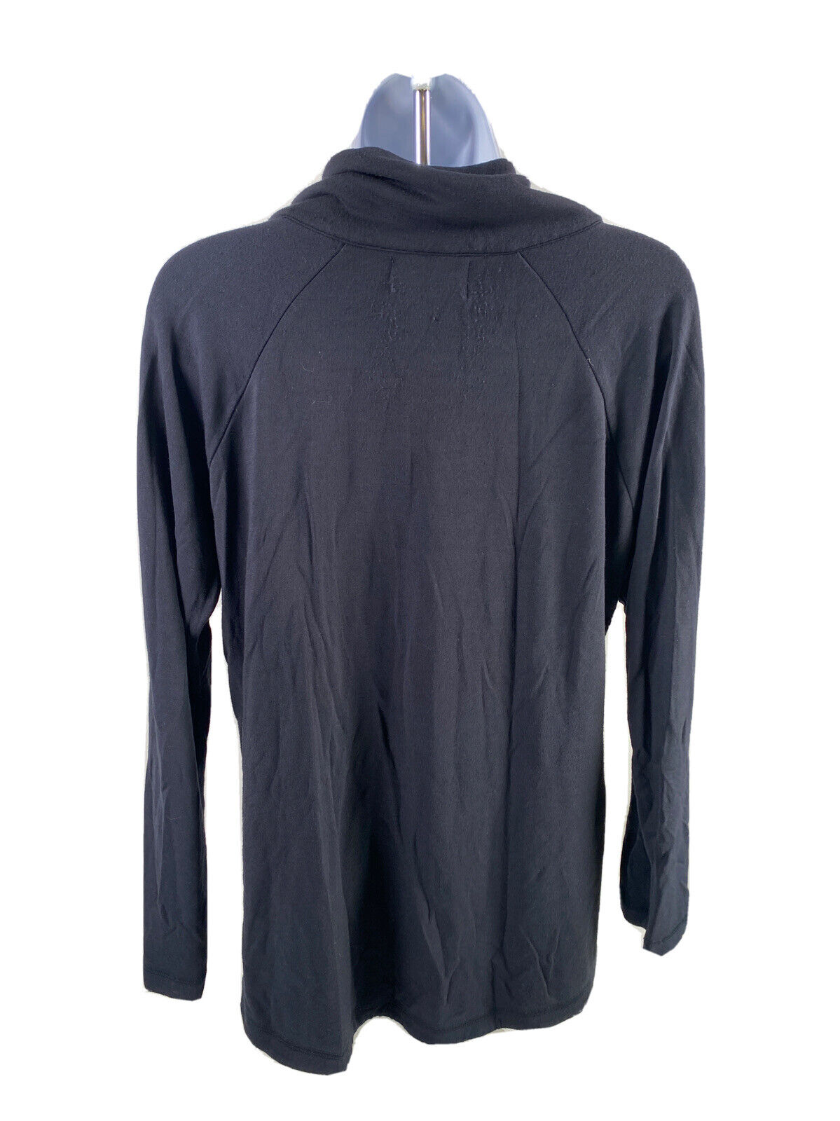 Duffield Lane Camisa casual azul de manga larga con parte delantera para mujer - M