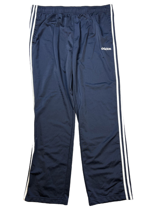adidas Men's Blue/White Essential Tricot Sweatpants - 2XL