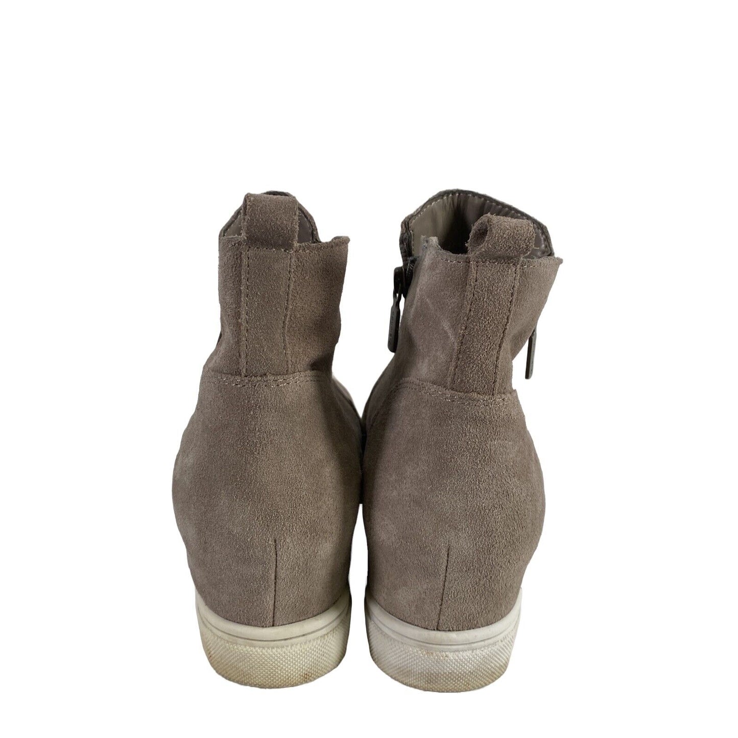 Blondo Women's Gray Suede Empeigne Cuir Waterproof Sneaker Boot - 9.5 M