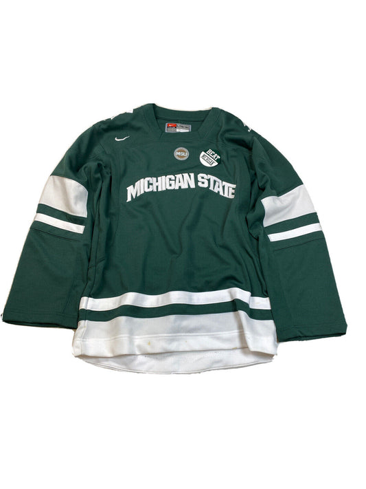 Nike Team Youth Green Michigan State Spartans Football Jersey - L 16/18
