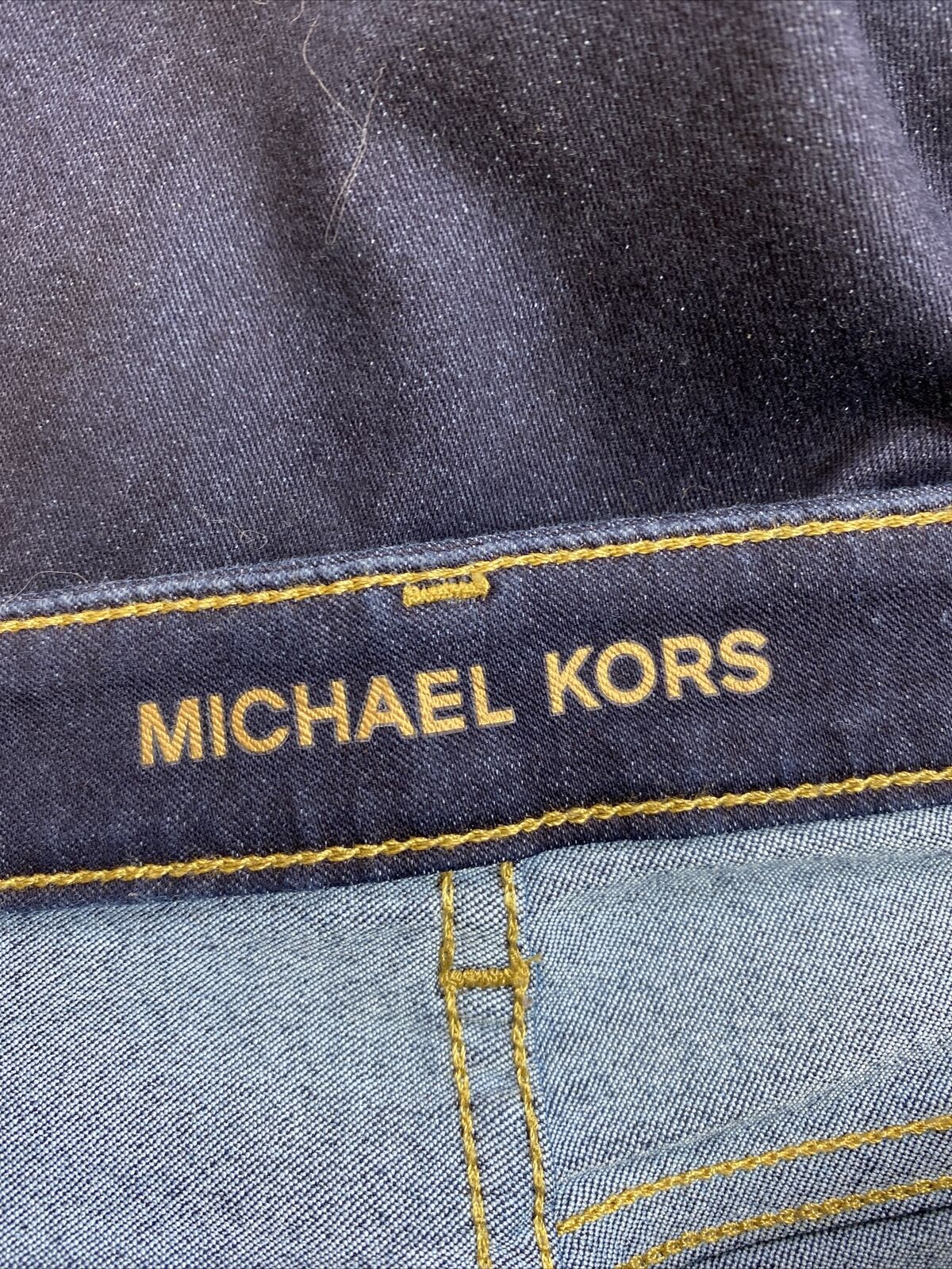Michael Kors Women's Dark Wash Izzy Skinny Stretch Jeans - 4