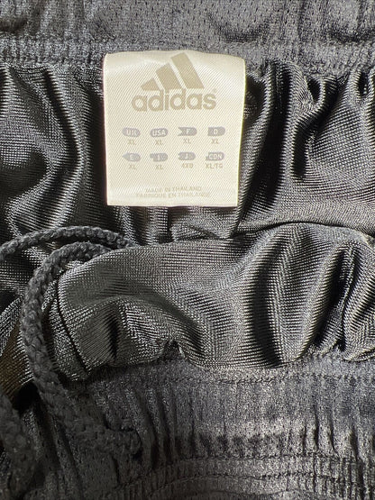 adidas Pantalones deportivos con forro de malla para hombre, color negro, XL