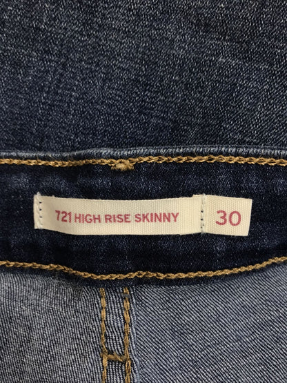 Levis Women's Dark Wash 721 High Rise Skinny Denim Jeans - 30