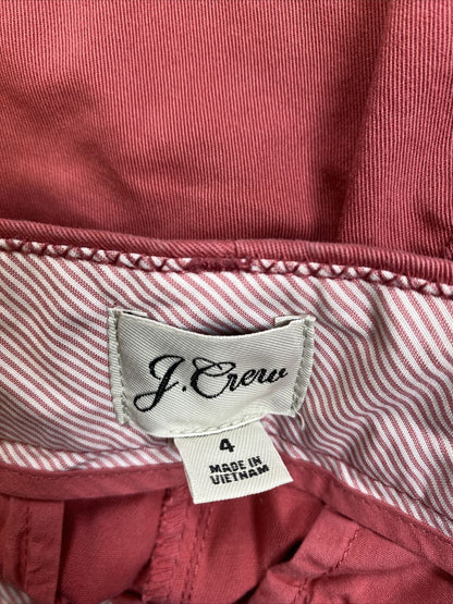 J.Crew Pantalones cortos chinos de algodón rosa/salmón para mujer - 4