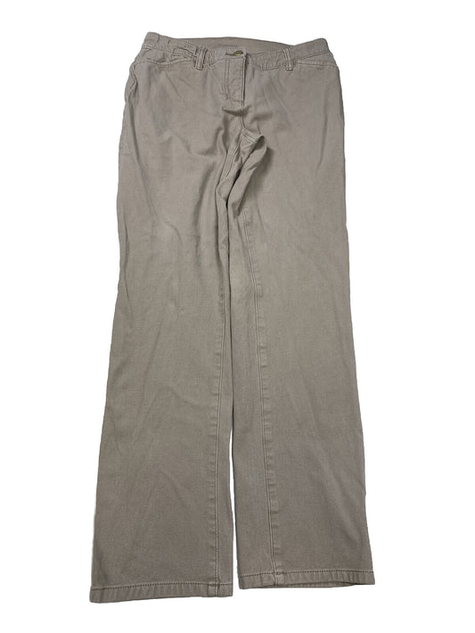 Chico's Pantalones chinos cónicos para mujer, color marrón, talla 0/US 4